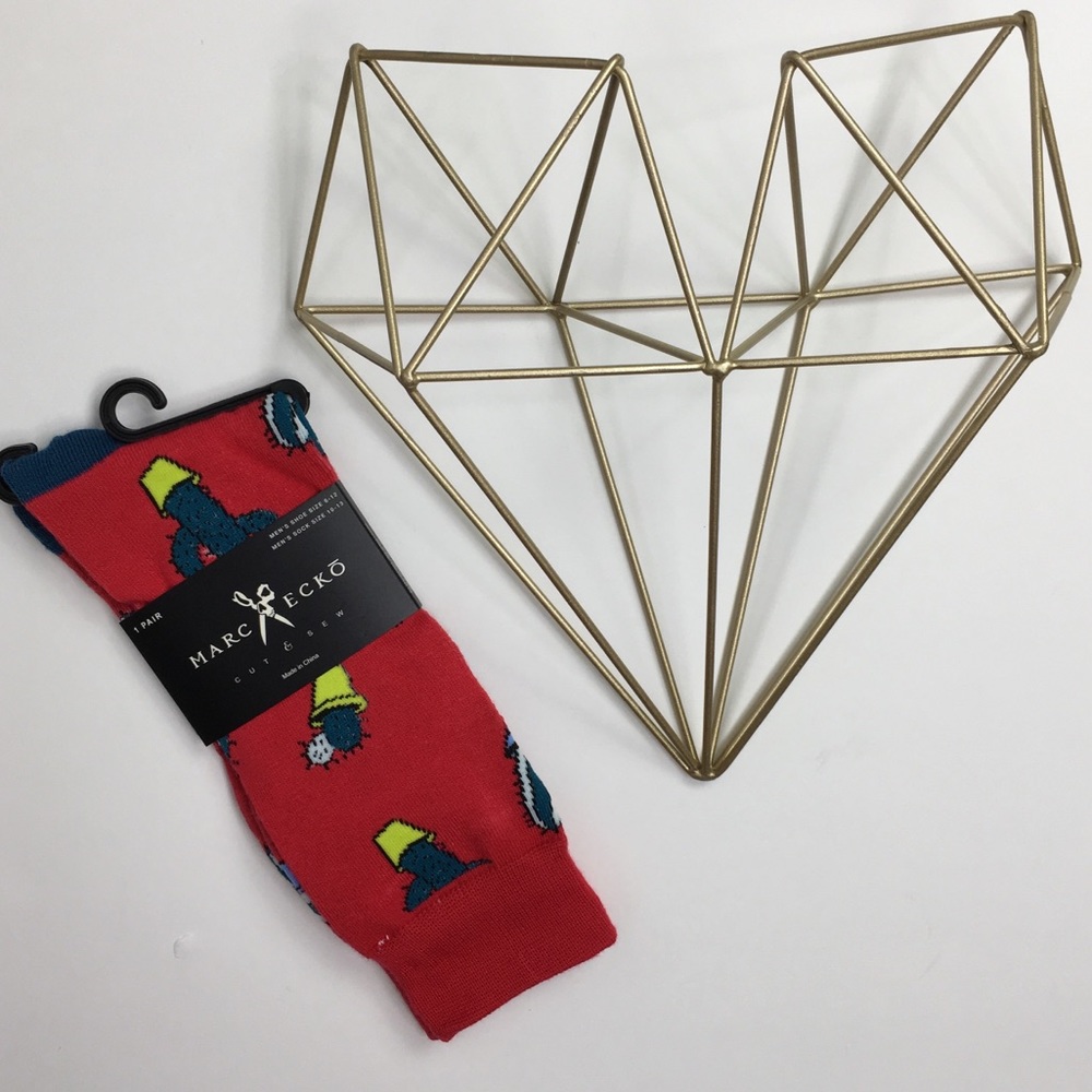 Marc Ecko Red Cactus Socks NWT